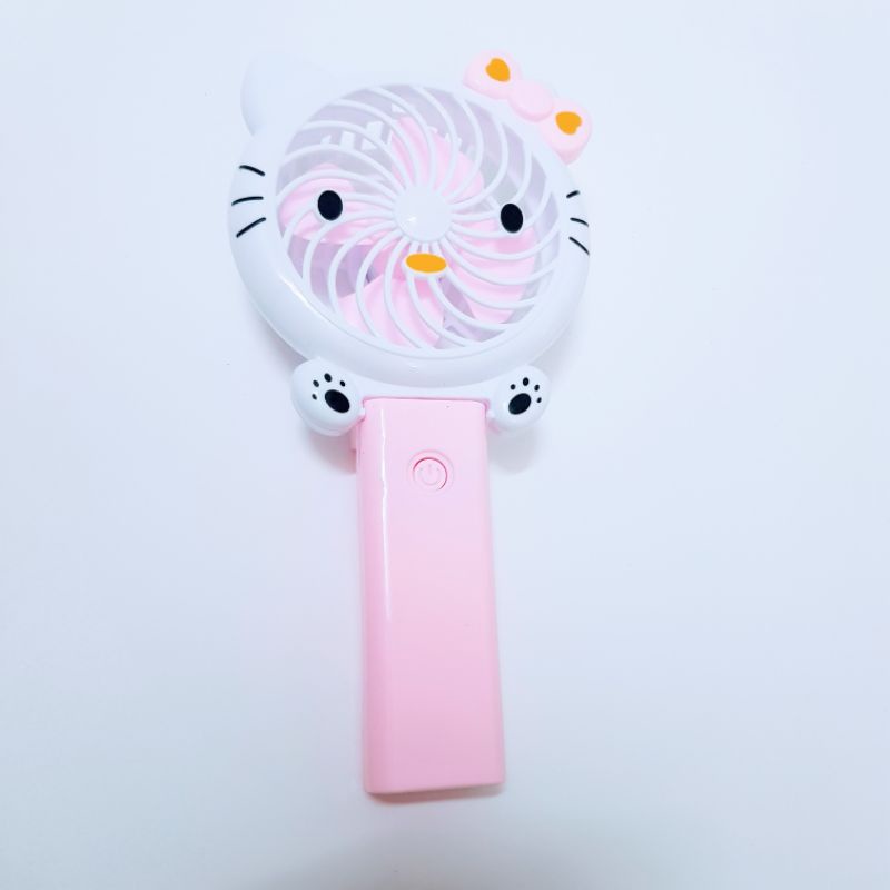 [Nhiều màu] Quạt điện cầm tay hình mèo kitty siêu dễ thương