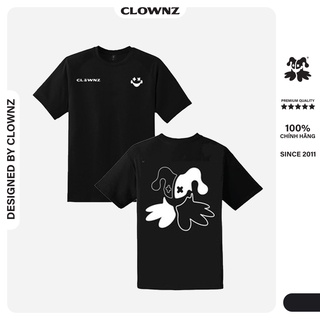 Áo thun tay lỡ local brand Clownz Big Logo phông cổ tròn form rộng cotton unisex nam nữ