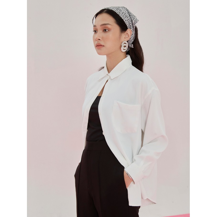 COCO SIN - Áo Sơ Mi Trắng Basic | BigBuy360 - bigbuy360.vn