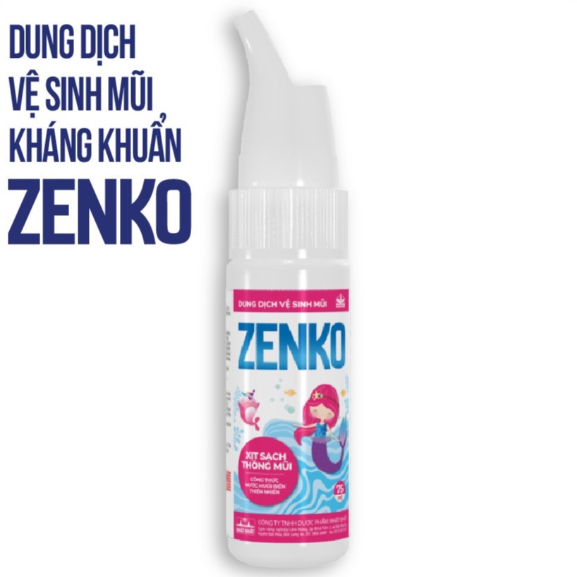 Dung Dịch Vệ Sinh Mũi Kháng Khuẩn Zenko Trẻ Em - Công Thức Nhượng Quyền Từ USA