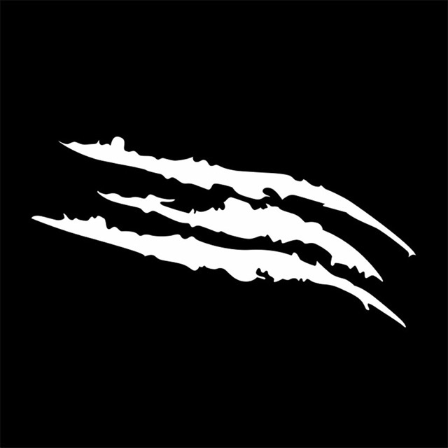 1 Miếng Dán Đèn Pha Xe Hơi Hình Móng Vuốt Quái Vật Bằng vinyl