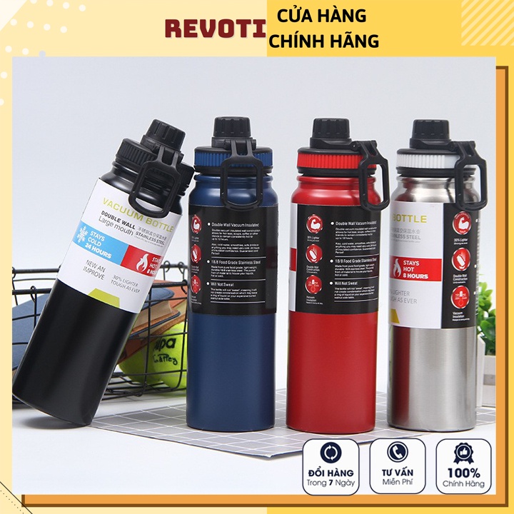 Bình giữ nhiệt KHẮC TÊN THEO YÊU CẦU Inox 304 có ngăn pha trà 24h giữ lạnh cao cấp thể thao dung tích 800ml BGN11