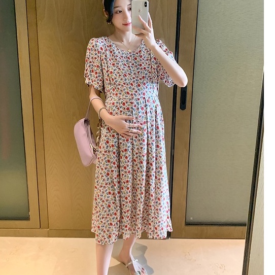 Váy Bầu Đầm Bầu Sơ Mi Hè A2444