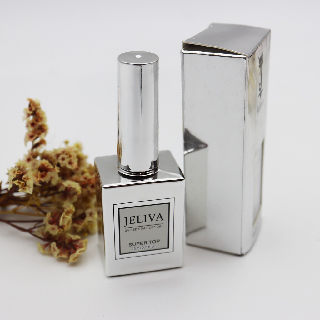 Base top Jeliva , sơn top bóng gel 15ml JELIVA