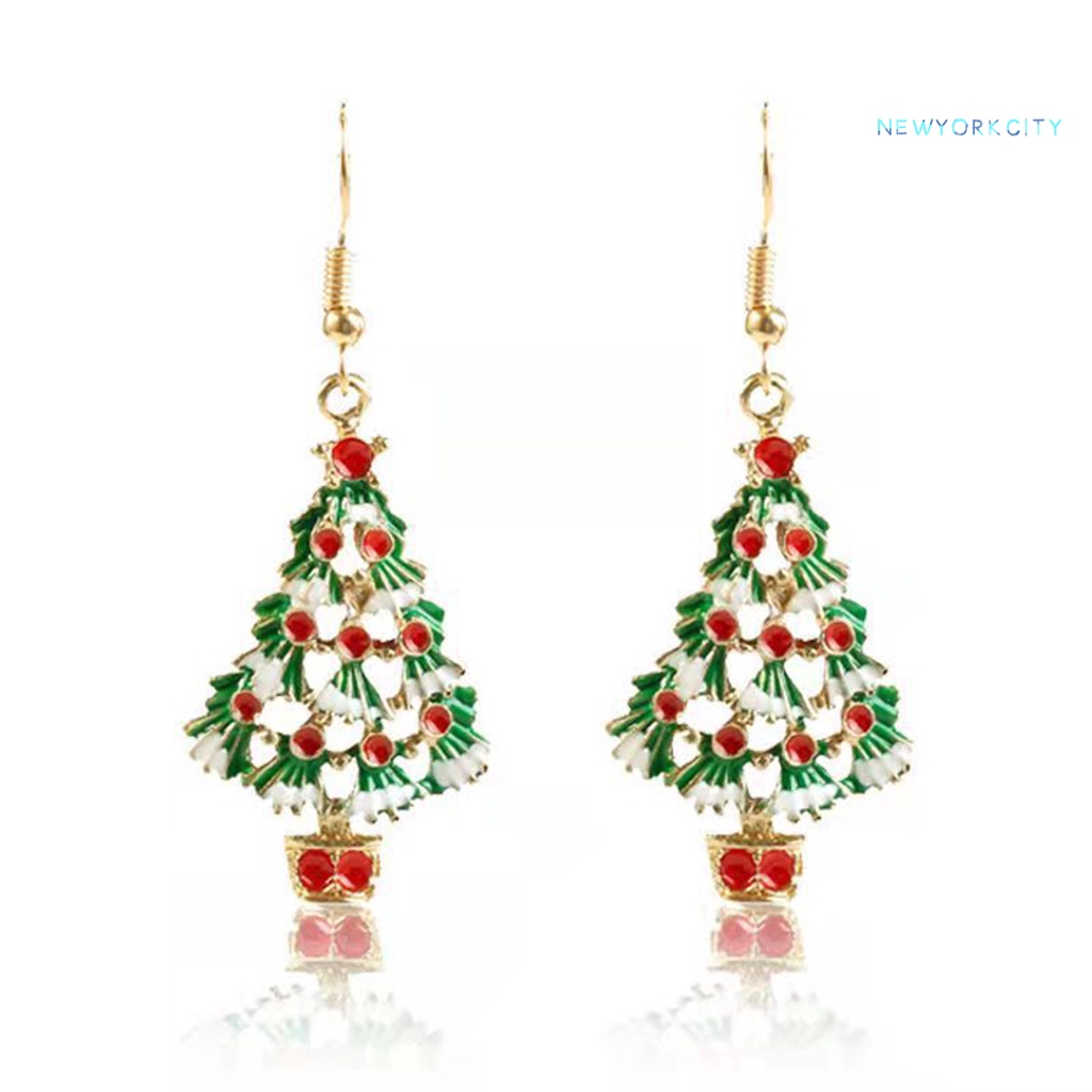 Ny 1 Đôi Bông Tai Hình Cây Thông Giáng Sinh Thanh Lịch Dễ Phối Đồ Thời Trang Cho Nữ
