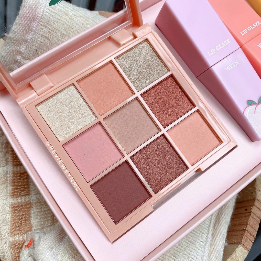 Sét Trang điểm Went 4 món gồm 3 son kem &  màu mắt 9 ô tone tây | BigBuy360 - bigbuy360.vn