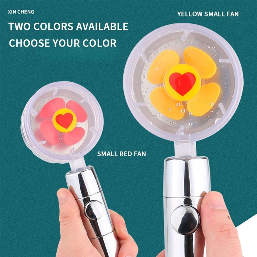 Tay sen tắm tăng áp bằng nhựa ABS có quat sau thân phun tia nước hình tháp tặng kèm dây inox 304 - QM071