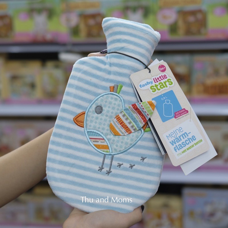 Túi chườm Fashy nhập khẩu Đức bọc len hình chim - Túi chườm nóng lạnh