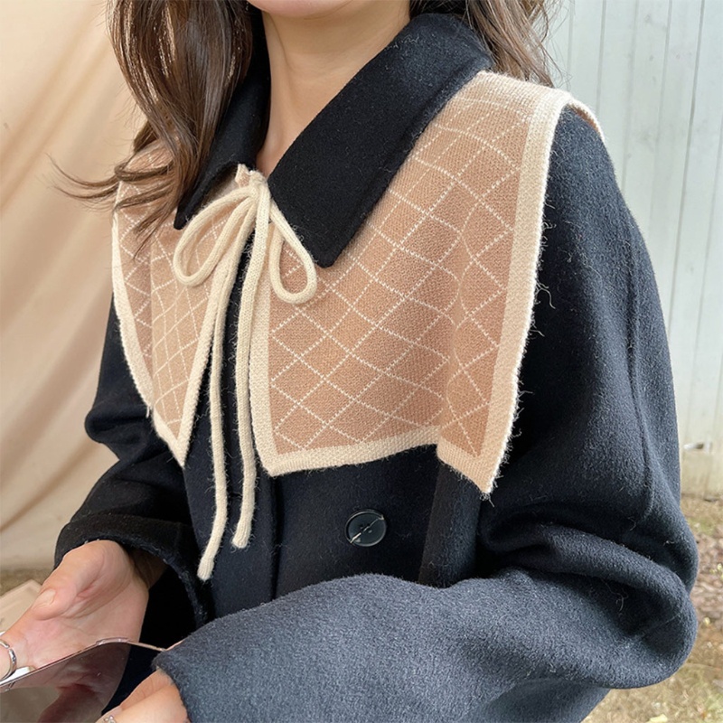 Khăn Choàng Cổ Dệt Kim Giữ Ấm Mùa Hè Màu Sắc Phù Hợp Với Nữ Sinh Hàn Quốc Có Thể Tháo Rời