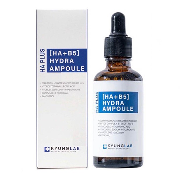 TINH CHẤT HỖ TRỢ CĂNG BÓNG DA KYUNG LAB HA PLUS  HYDRA AMPOULE 50ML