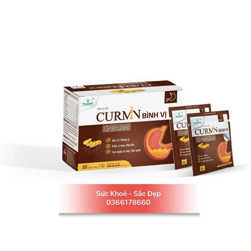 Cốm dạ dày CURMIN BÌNH VỊ - Cắt cơn đau dạ dày