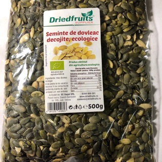 HẠT BÍ HỮU CƠ TÁCH VỎ DRIEDFRUITS SUPPLIER (500g) - Organic Pumpkin Seed