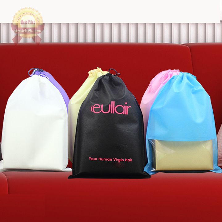 Túi đựng giày đồ đa năng dây rút vải không dệt Nhiều Màu du lịch