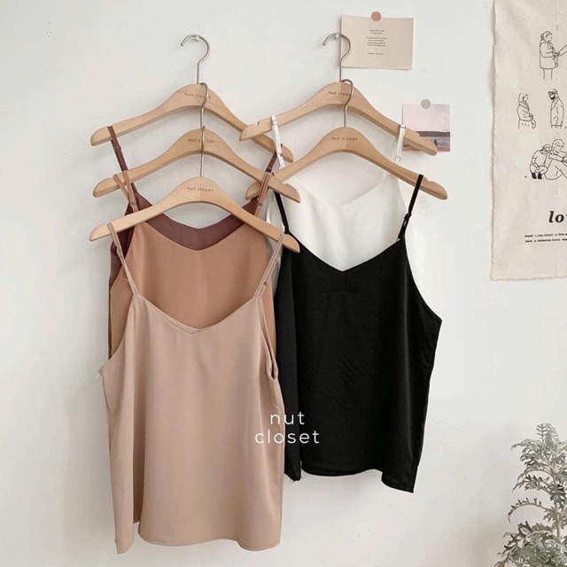 [Combo_Thanh lịch] Áo 2 dây chất đũi lụa hàng đổ shop | BigBuy360 - bigbuy360.vn