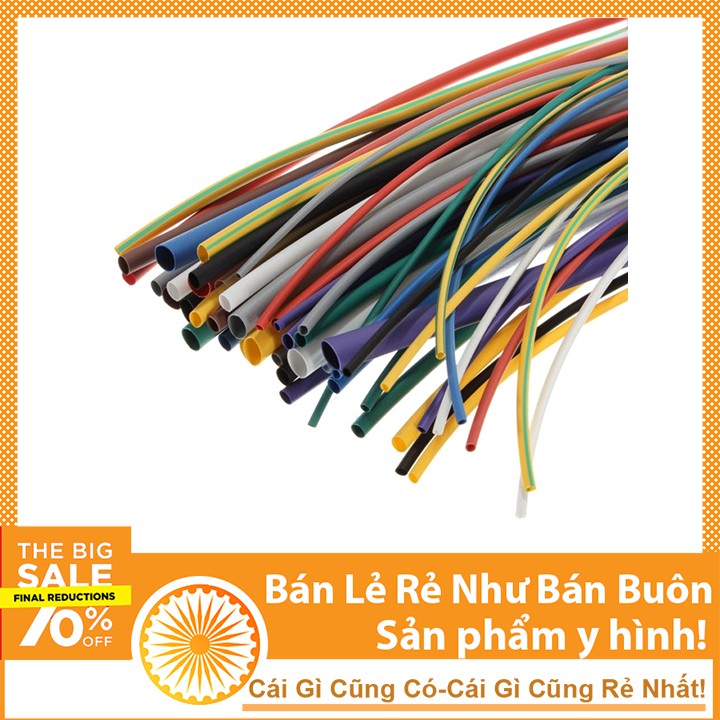 Gen Co Nhiệt Cách Điện Combo 5m Mỗi Loại Phi 1,2,3,4,5  - Màu Sắc Ngẫu Nhiên