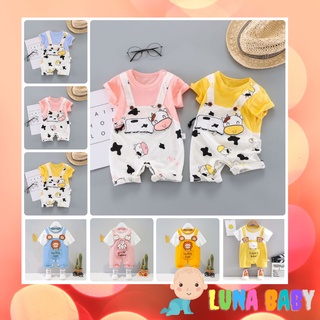 Bộ body ngắn tay body đùi bodysuit dáng yếm cho bé trai bé gái sơ sinh H7.22