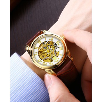 Đồng hồ đeo tay nam FNGEEN DH252 đồng hồ cơ loại tốt mặt kính chống trầy quà tặng bạn trai quà lưu niệm Andhere