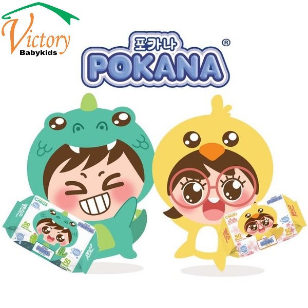 (Hàng Mới Về) Set 50 Khăn Giấy Ướp Hương Thơm Pokana