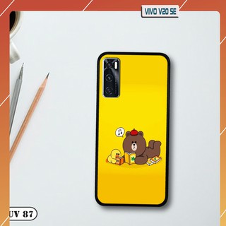 Ốp Vivo V20 SE - lưng nhám viền dẻo ngộ nghĩnh