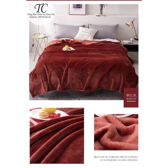🌼 Chăn Lông Thỏ Blanket- Hàng Loại 1 Kèm Túi Xách- Siêu Mềm Mịn- Kích Thước 2m x 2m3 🌼