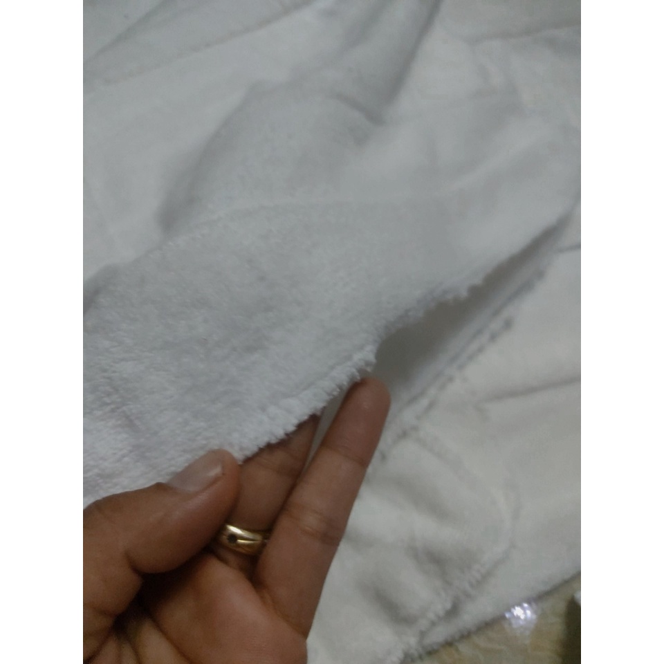 1kg khăn trắng, khăn  lau đa năng ghép miếng siêu thấm hút, không ra bông không phai màu, độ bền cao