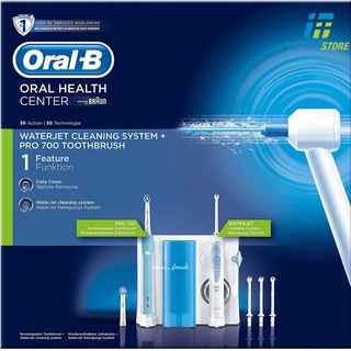 Bộ Tăm nước Oral-B Waterjet và Bàn chải đánh răng điện Oral-B Pro 700 châu Âu