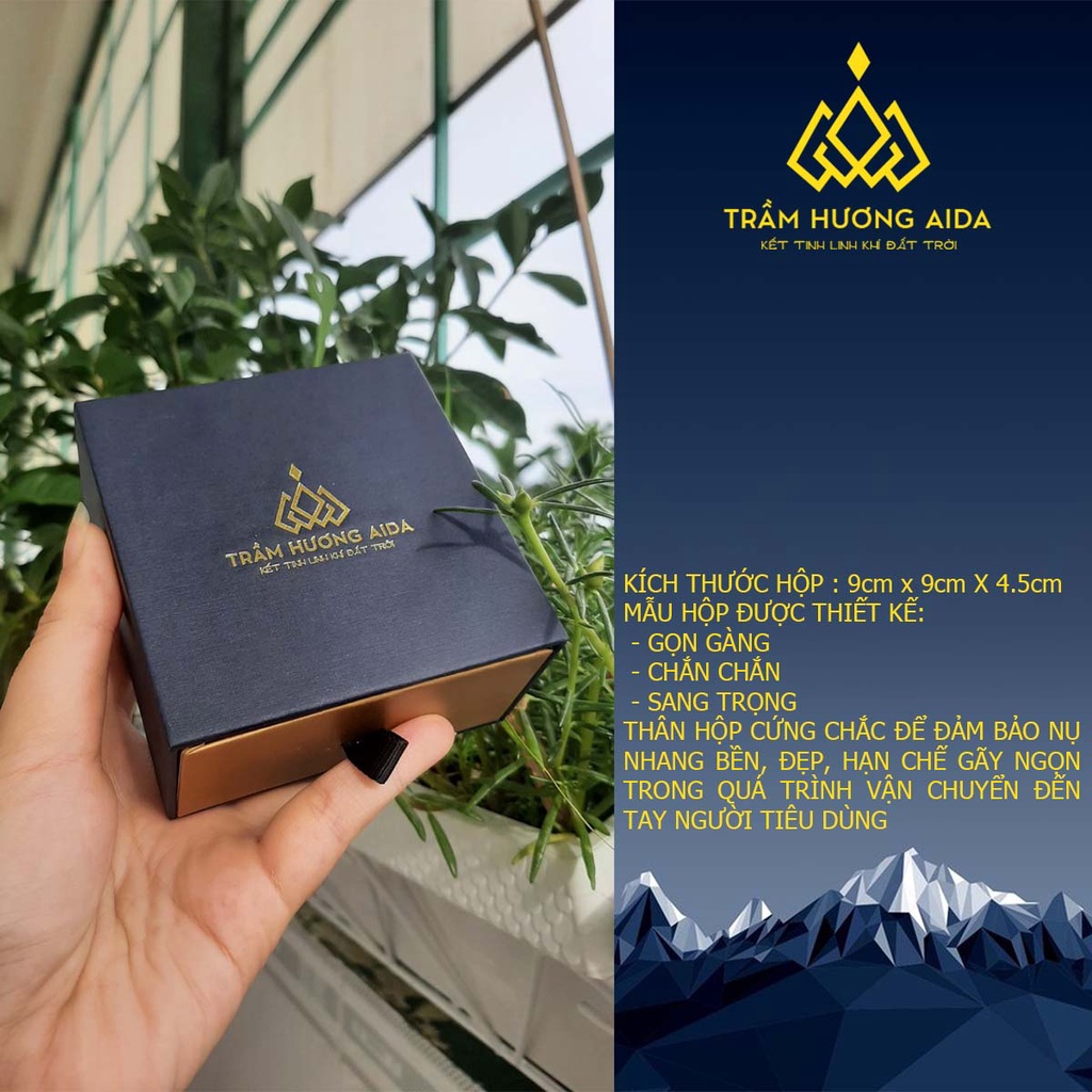 Nhang nụ TRẦM HƯƠNG AIDA cao cấp Tự Nhiên Thơm Sạch 100%  không hóa chất - 66 viên/ 1 hộp