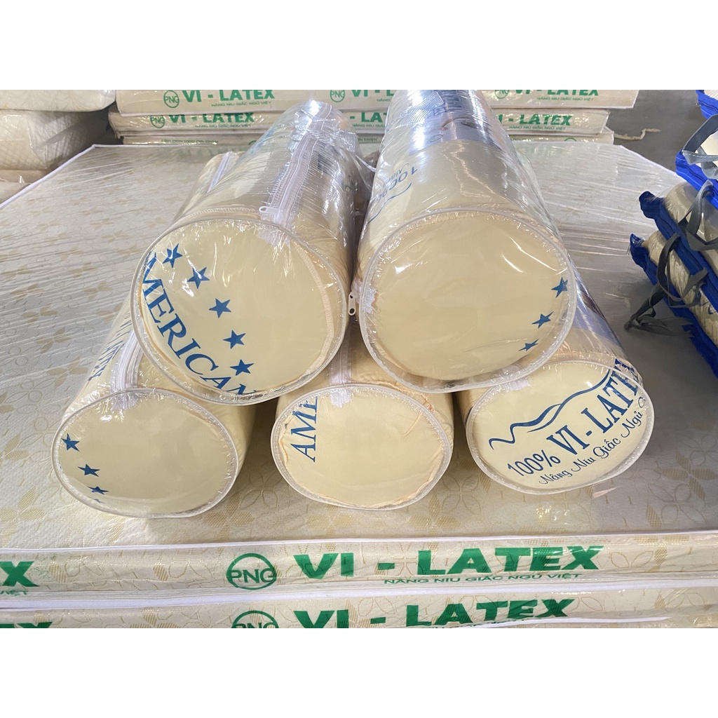 GỐI ÔM CAO SU NON 35*100