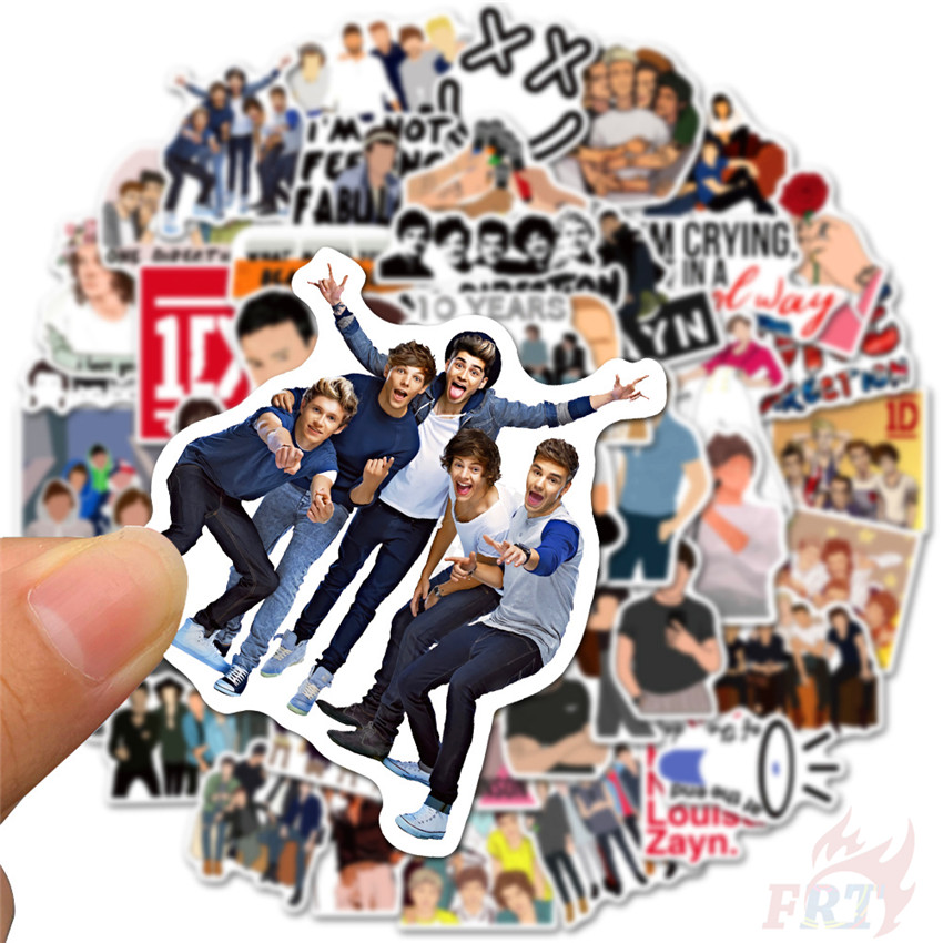 ❉ One Direction 1D - Series 01 Pop Music Band Stickers ❉ 50Pcs/Set Louis Tomlinson Harry Edward Styles Liam Payne Niall James Horan DIY Fashion Mixed Doodle Decals Stickers