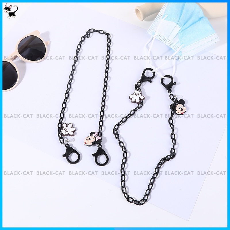 Dây Đeo Mắt Kính Bằng Acrylic Chống Thất Lạc Hình Chuột Mickey Minnie Hoạt Hình
