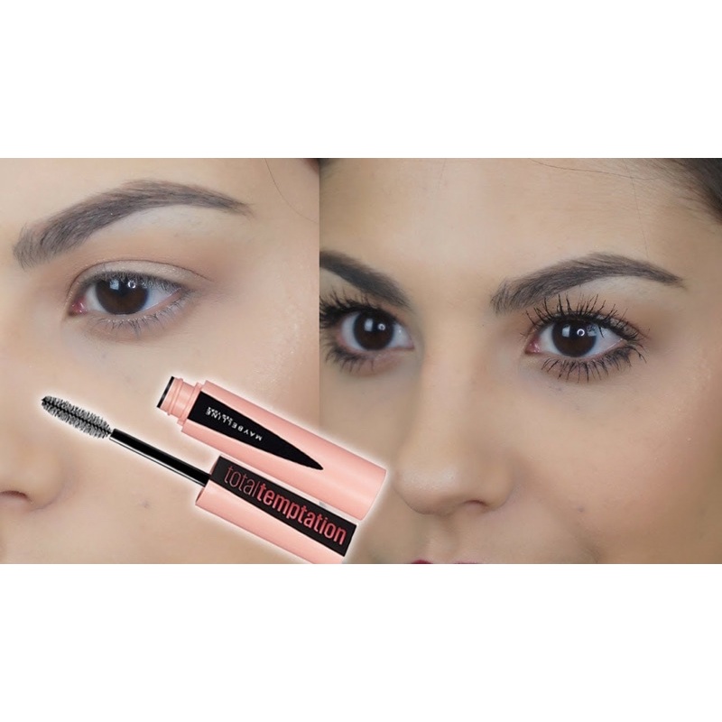 Mascara Maybelline Chống Lem Chiết Xuất Dầu Dừa Dầy Mi Templation