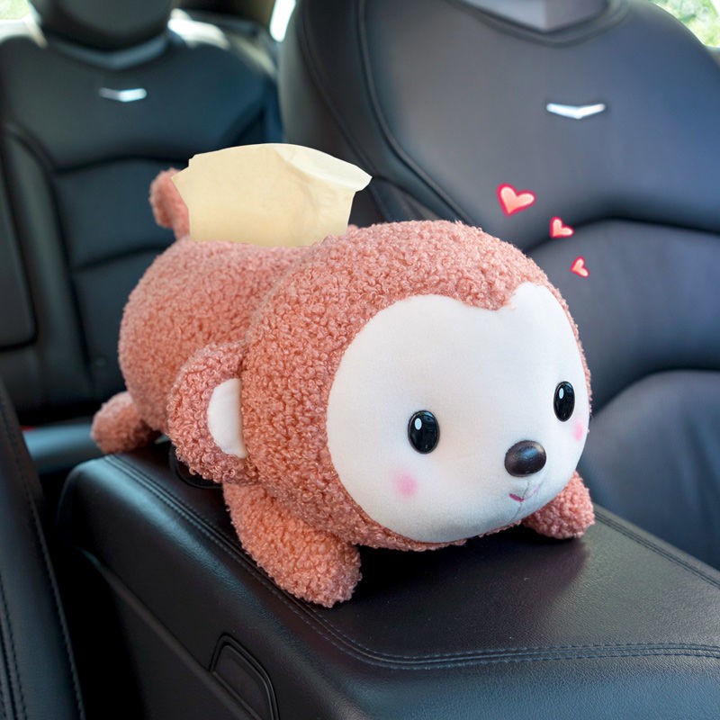 Hộp đựng khăn giấy họa tiết hoạt hình đáng yêu cho xe hơi