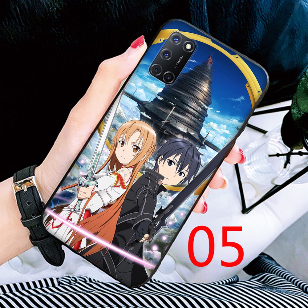 Ốp Lưng Silicone In Hình Sword Art Online Thời Trang Cho Xiaomi Redmi Note 9 9s 9t 9c 9a A1 Pro Max