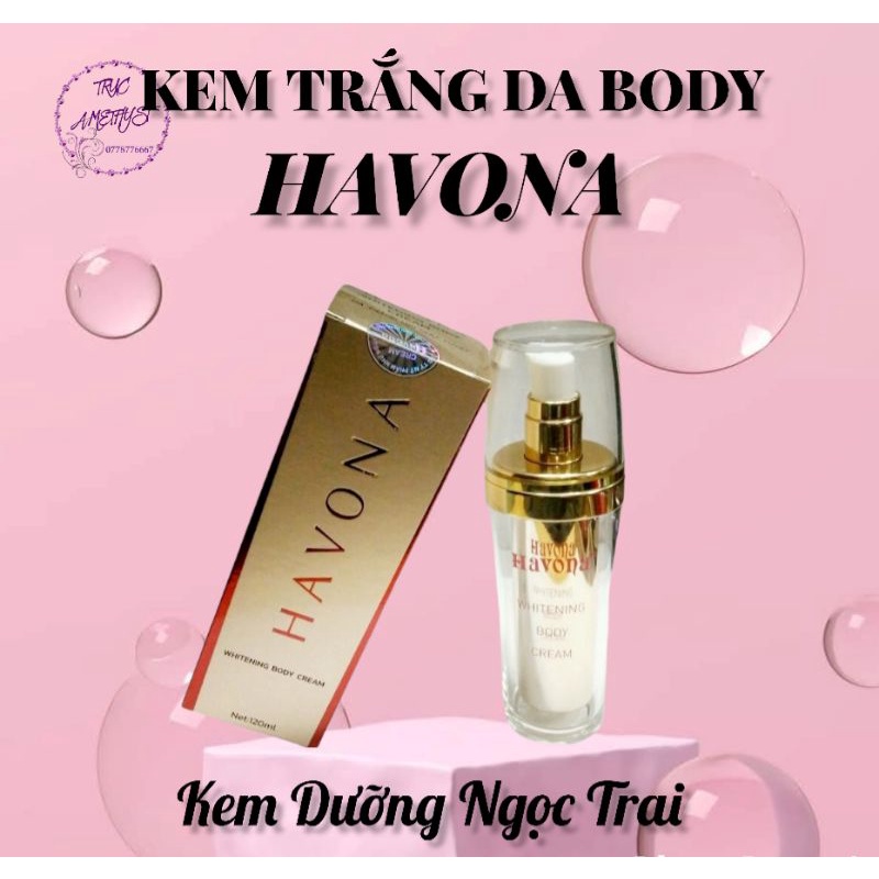 KEM DƯỠNG TRẮNG DA BODY HAVONA NGỌC TRAI