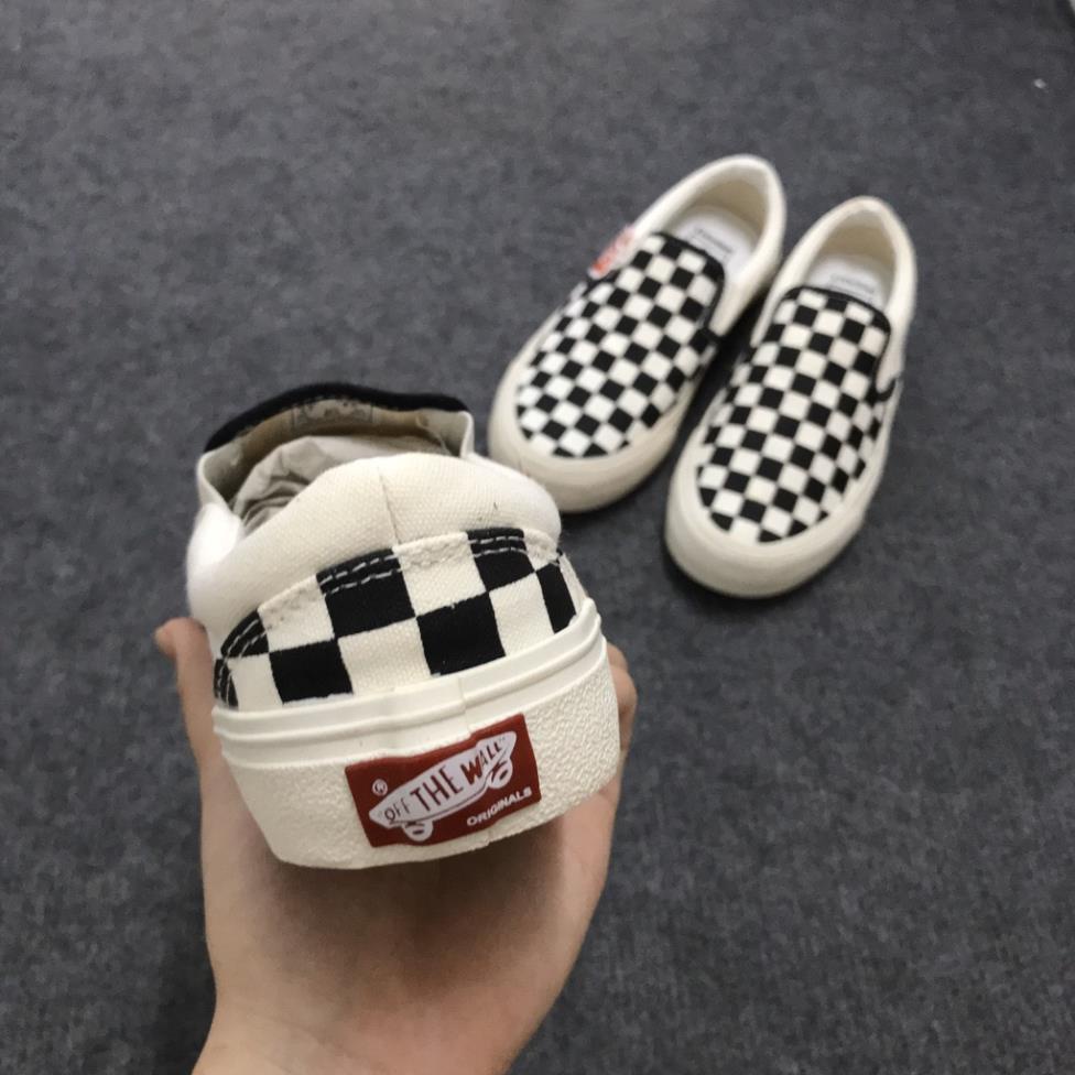 Giày sneaker vans caro slip on lười vài canvas đi học đi chơi nam nữ siêu hot | BigBuy360 - bigbuy360.vn
