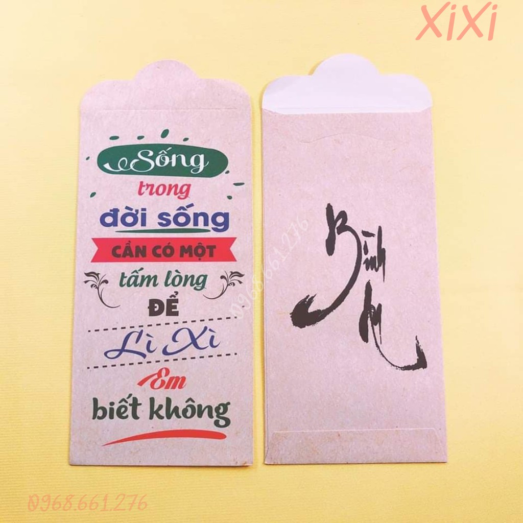 BAO LÌ XÌ TẾT 2019 - MẪU LÌ XÌ LỢN CON ĐÁNG YÊU [ COMBO MIX 30 BAO]