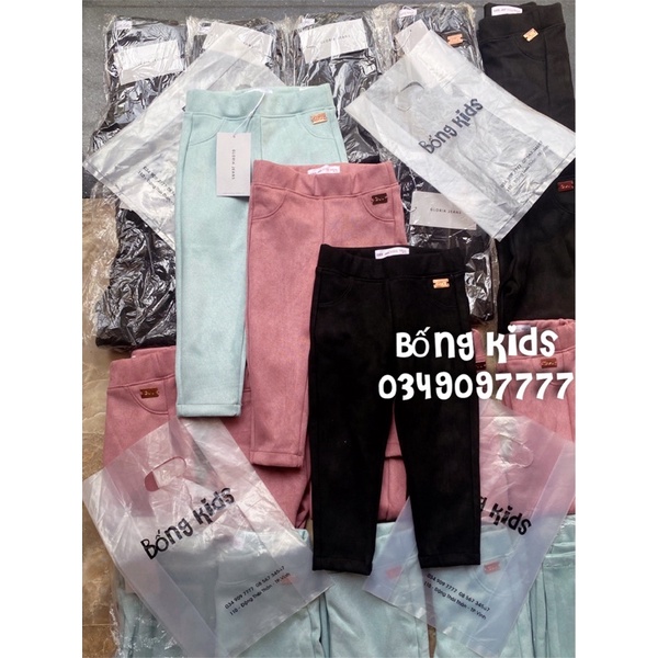 Quần Legging Bé Gái Giả Da GJ