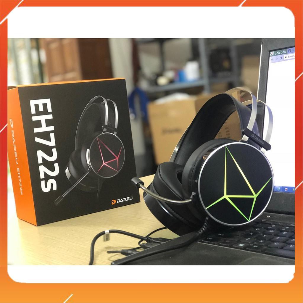 [ HÀNG SIÊU CẤP ] Tai nghe Gaming Dareu EH722S 7.1 - Led RGB - Âm thanh giả lập - BH 12 Tháng [ CHÍNH HÃNG ] | BigBuy360 - bigbuy360.vn