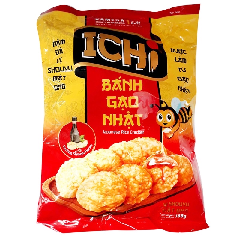 [Mua nhiều hỗ trợ giảm giá] Bánh gạo Nhật vị Shouyu mật ong Ichi gói 100g