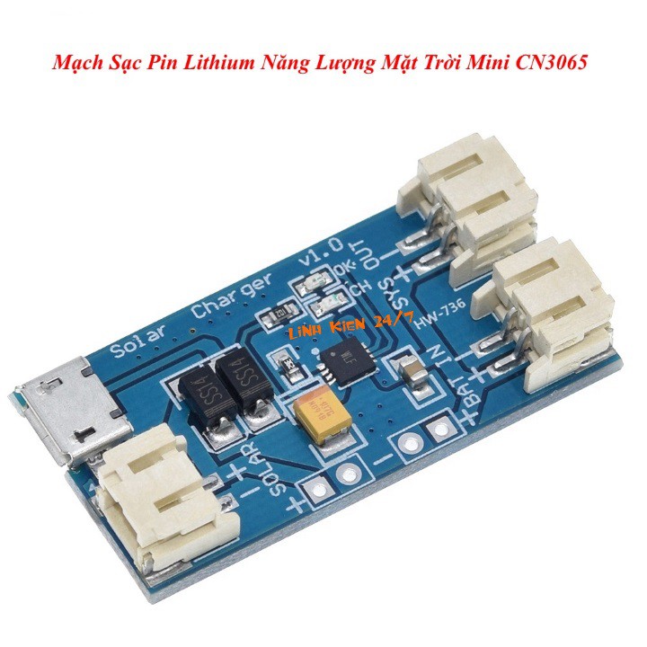 Mạch Sạc Pin  Năng Lượng Mặt Trời Mini 6V CN3065