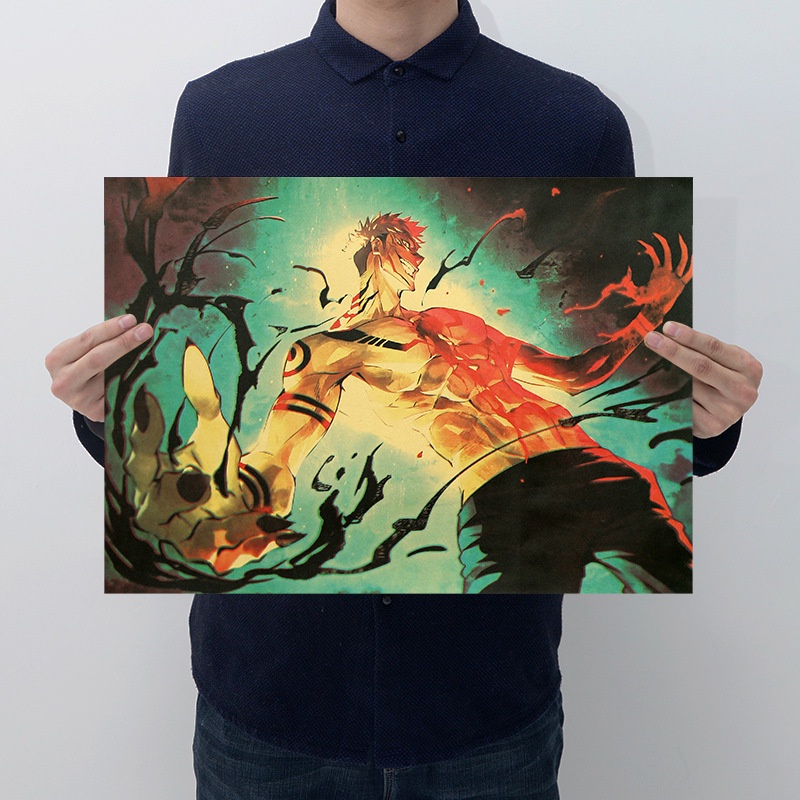 Poster Anime Jujutsu Kaisen Cỡ 50.5 * 35cm