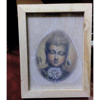 Tranh Nghệ thuật Phật giáo trên gân lá bồ đề - Quà lưu niệm