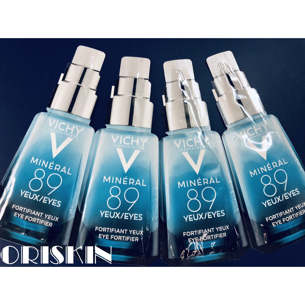 Sample Vichy Chính Hãng- Dưỡng Chất Vichy Eyes 89 Giàu Khoáng Chất Cho Vùng Da Quanh Mắt Dưỡng Ẩm, Giảm Quầng Thâm 1ml