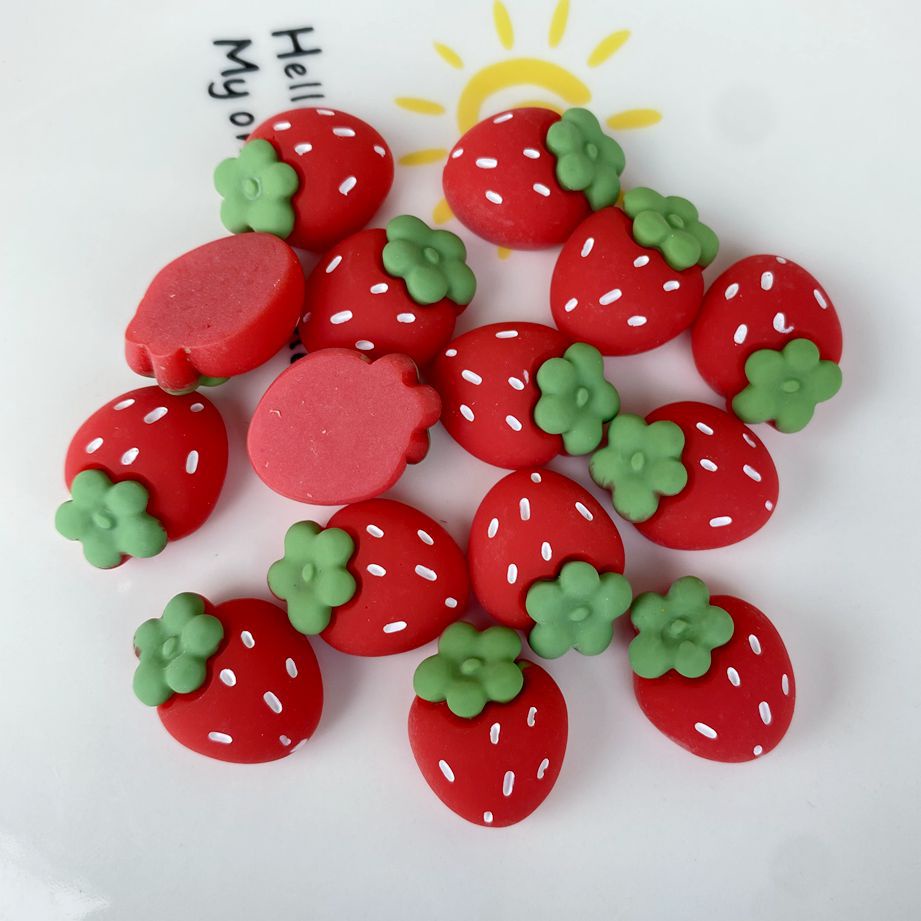 Bộ 10 Miếng Dán Trang Trí Hình Trái Cây Hoạt Hình Dễ Thương