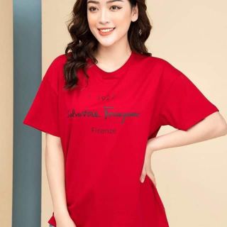 Áo phông đỏ cotton nữ