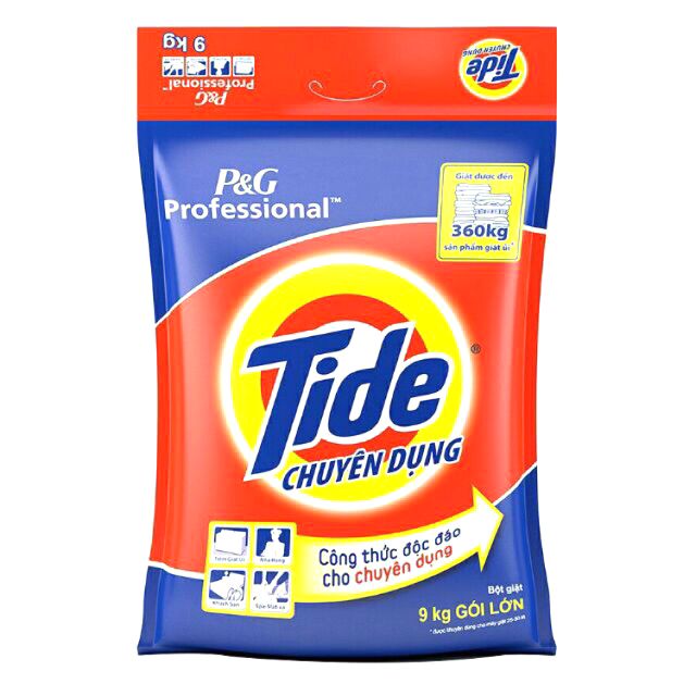 Bột giặt Tide chuyên dụng 9kg.