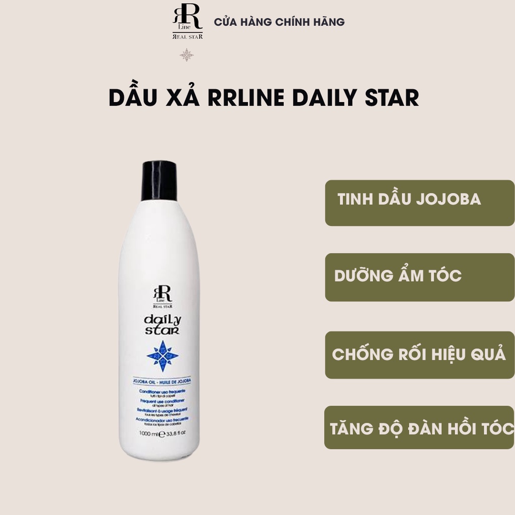 Dầu xả dưỡng ẩm và tăng sức sống cho tóc RRline Daily Star Conditioner 1000ml