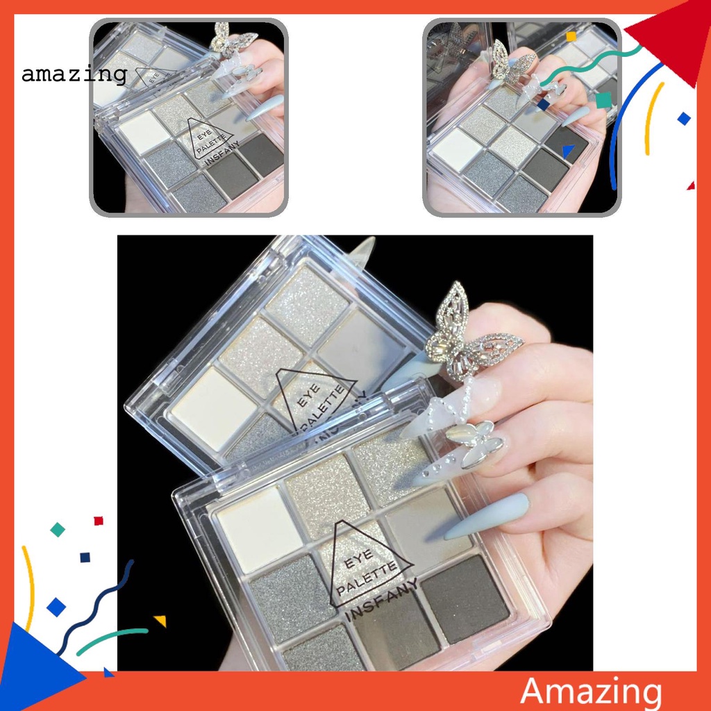 [Hàng mới về] Bảng phấn mắt 9 màu sắc tố cao chống mòn sử dụng hàng ngày