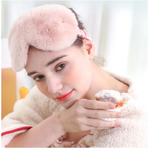 Miếng Bịt Mắt Ngủ Hình Đám Mây Bằng Lông Nhung Mềm Mại Xinh Xắn