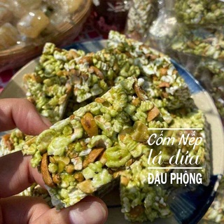 Cốm Nếp Lá Dứa Đậu Phộng - Túi 500gr